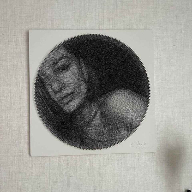 Decorative String Art Portrait