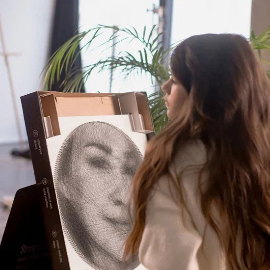 Decorative String Art Portrait