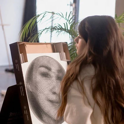 Decorative String Art Portrait