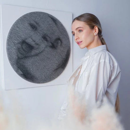 Decorative String Art Portrait