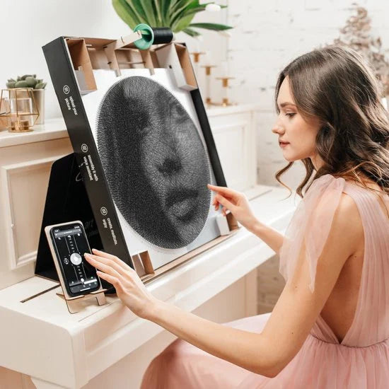 Decorative String Art Portrait