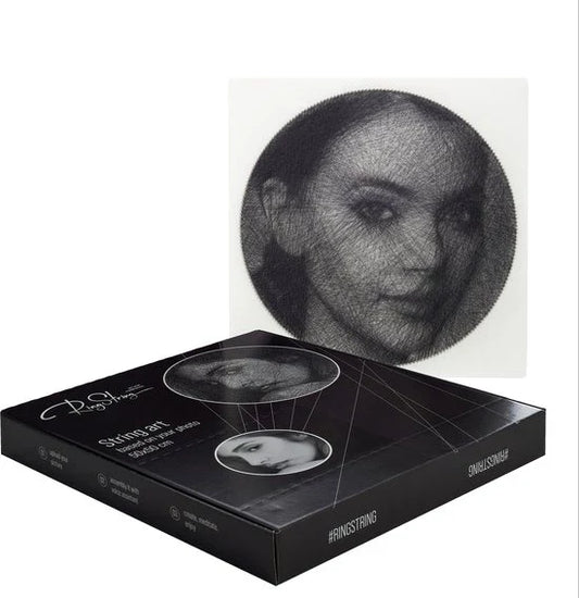 Decorative String Art Portrait