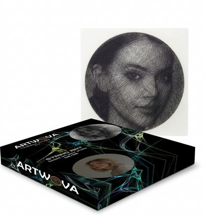 Decorative String Art Portrait