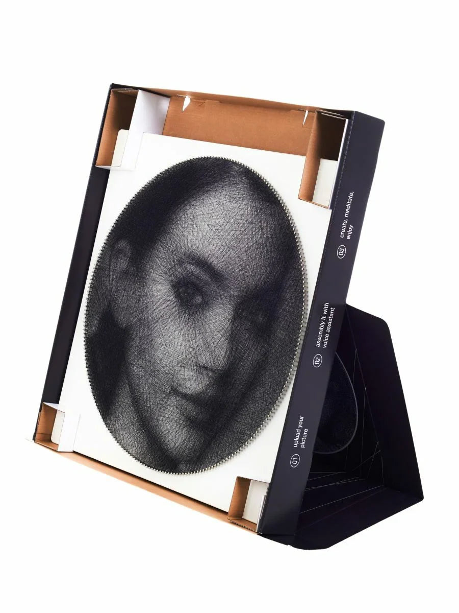 Decorative String Art Portrait